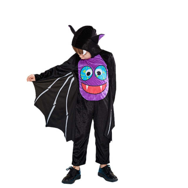 Halloween Costume For Kids Bat Cosplay Toddler Vampire Black Costume