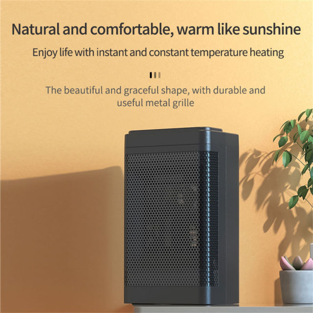 Electric Space Heaters for Indoor Use - Portable Heater with 60°Oscillation - 1500W PTC Ceramic Electric Heater with Digital Thermostat- 12h Timer - Small Heater for Office Home