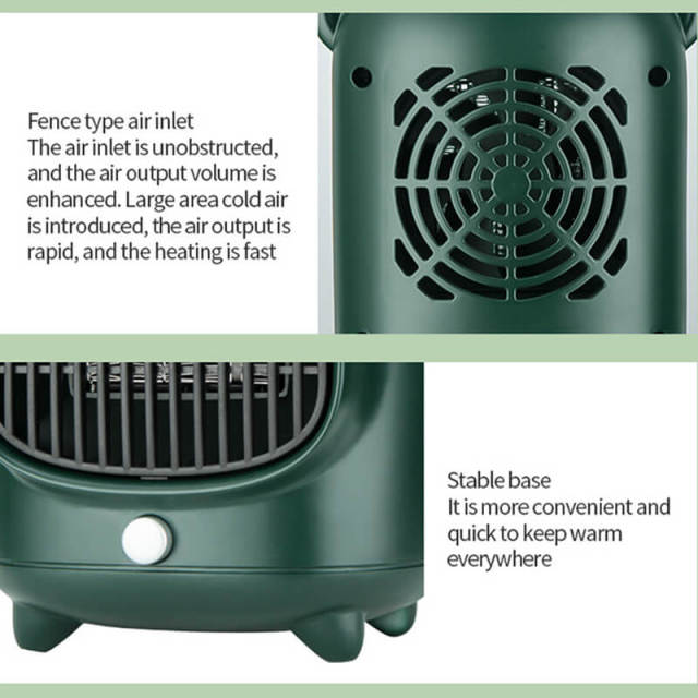 500W Portable Electric Heater Mini Fan Heating Warm Air Blower Desktop Home Heating Stove Winter Warmer Machine