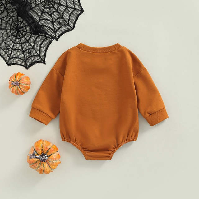 Halloween Infant Long Sleeve Romper Baby Girls Boys Pumpkin Jumpsuits
