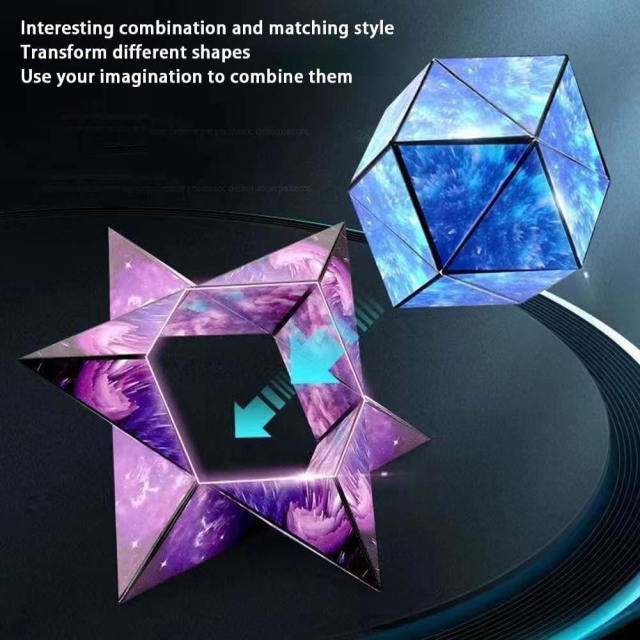 3D Magic Magnetic Cube For Kids Game Puzzle Cube Antistress Toy Adults Cubo Fidget Toys Shapes Shifting Box Collection Kids Toys