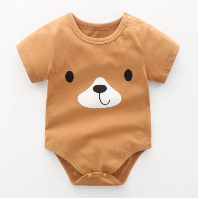 Baby Girl Summer Bodysuit Cartoon Baby Clothing 0-3Y Baby Pajamas