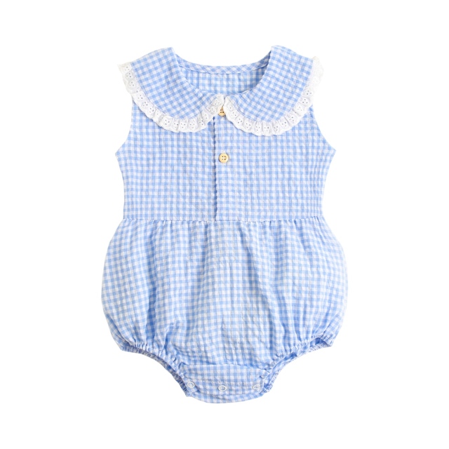 Summer Cotton Baby Bodysuit Baby Girls Sleeveless Princess Romper