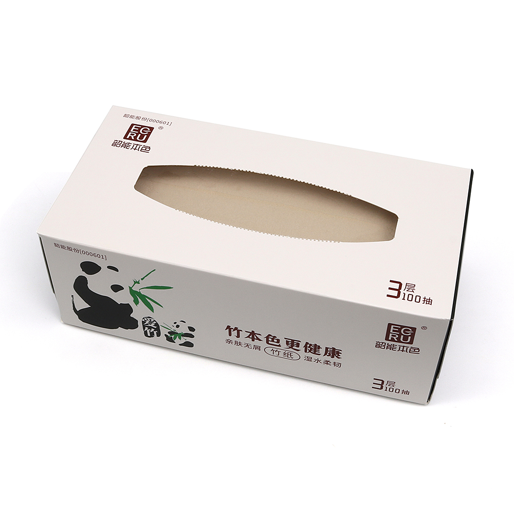 Bamboo Soft Facial Paper Tissue Box Bulk Luzhou Pack