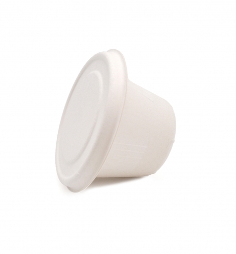 120ml / 4oz ф3.07" H1.89" 5g Bagasse Biodegradable Compostable Small Dipping Sauce Cup with Lid