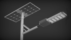 Hohe Helligkeit und lange Arbeitszeit Solarstrom-Straßenlaterne 120W Solar-Straßenlaterne LED für den Außenbereich