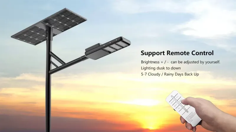 Farola de energía solar integrada al aire libre de la luz solar de la calle 170lm / W