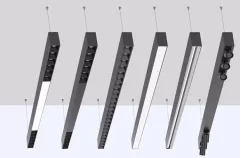 20W 40W 60W 80W Aluminum Office Ceiling LED Pendant Linear light