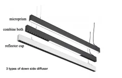 20W 40W 60W 80W LED Linear Batten Light Office Commercial Lighting