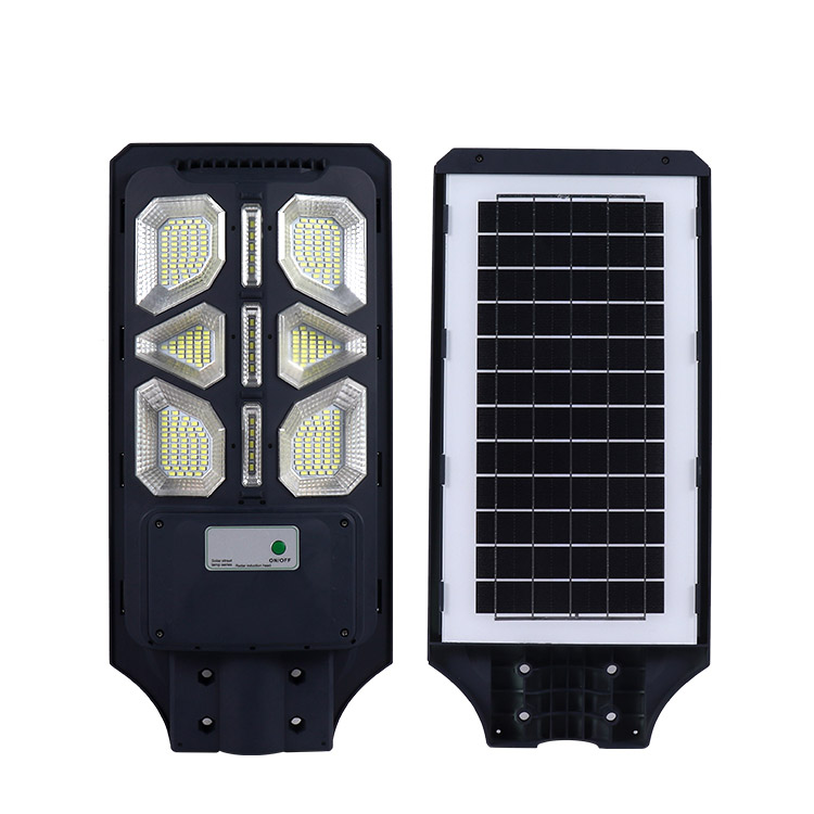 Poste à prova d 'água ABS IP65 Smd 120w 150w Externo Tudo Em Um Poste Solar Led Integrado