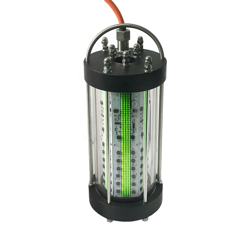 300w 400w 500w LED subaquático verde luz de pesca de barco verde azul branco luz de iscas de pesca no gelo