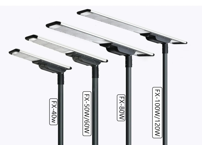 Aluminum Integrated Waterproof Ip65 60w Outdoor Solar Powered Street Lights