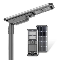 Lâmpada de rua solar 40w 60w 80w 100w 120w integrada à prova d'água