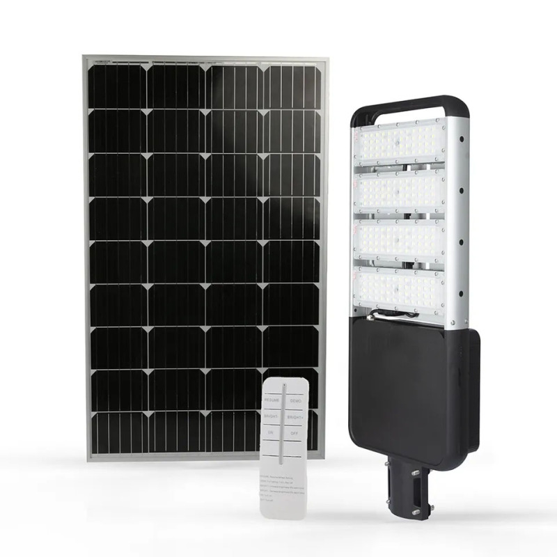 Luz de rua à prova d'água Ip65 solar led 100 w com controle remoto