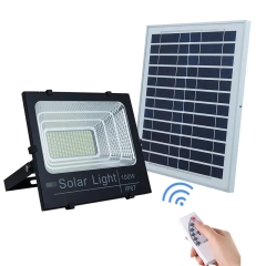 Holofotes à prova d'água de controle remoto 25W 40W 60W 100W 200W LED ao ar livre holofote solar