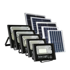 Holofotes à prova d'água de controle remoto 25W 40W 60W 100W 200W LED ao ar livre holofote solar