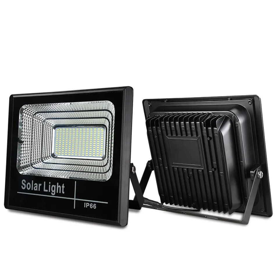 Proyector solar 50w 100w 200w Iluminación impermeable Luces de inundación solares al aire libre