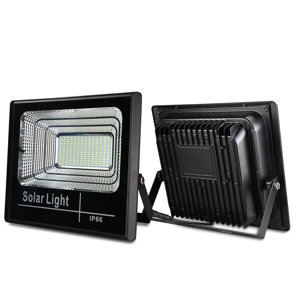 Holofotes à prova d'água de controle remoto 25W 40W 60W 100W 200W LED ao ar livre holofote solar