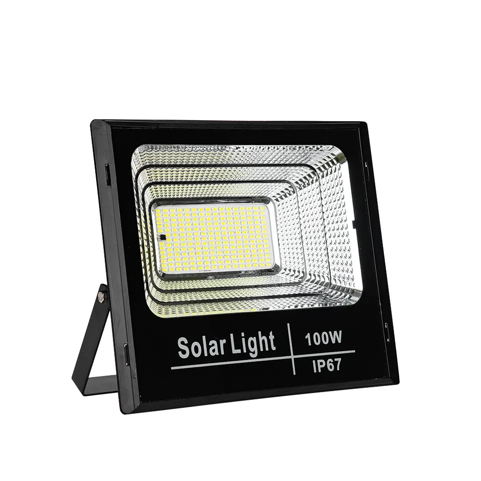 Proiettore solare 50w 100w 200w Illuminazione impermeabile Luci di inondazione solari per esterni