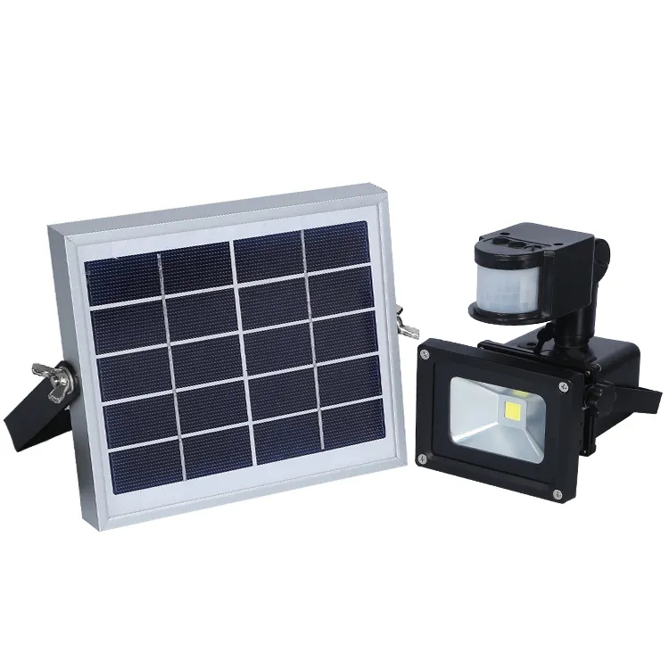 Ip65 Outdoor Security 10w 20w 30w 50w Solar Flood Lights With Motion Sensor