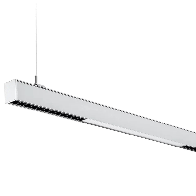 Pingente de alumínio sem costura de 2 pés 4 pés 6 pés 8 pés Iluminação linear LED de cima para baixo