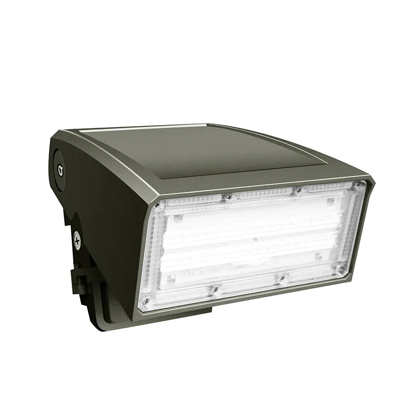 20w 30w 40w 60w 80w 100w 120w Corte completo con luz de pared LED giratoria para exteriores con fotocélula