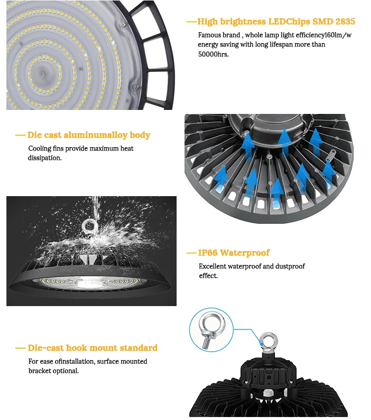 luces LED de gran altura para ovnis