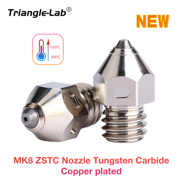 MK8 ZSTC Nozzle Tungsten Carbide Copper