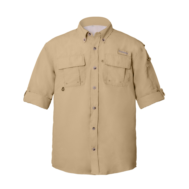 RiverRuns UPF 50+ Men's long sleeve fishing shirt. UV protection with quick dry & water-resistant material for hiking, fishing and camping.