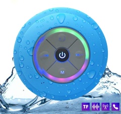 LED Shower Waterproof speaker with Suction