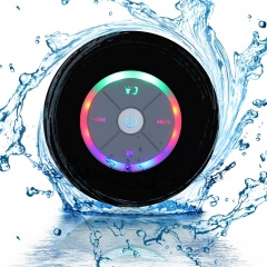 LED Shower Waterproof speaker with Suction