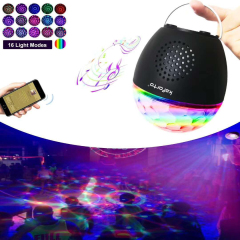 LED DJ Laser Stage Light with Remote Controller USB Disco Lights 16 Light