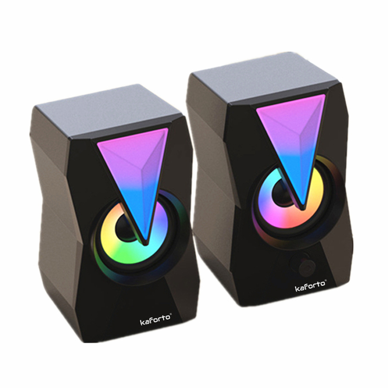 RGB luminous computer speaker wired multimedia speaker desktop notebook speaker