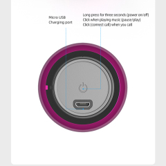 M3 Round Metal Electroplating Bluetooth 5.0 TWS Mini Outdoor Portable Wireless Bluetooth Speakers