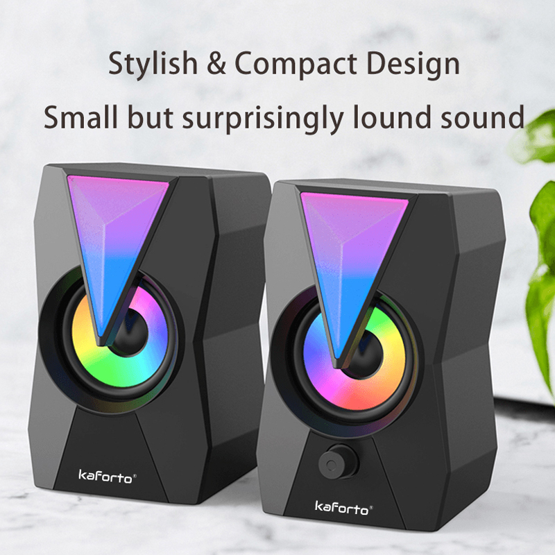 RGB luminous computer speaker wired multimedia speaker desktop notebook speaker