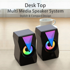 RGB luminous computer speaker wired multimedia speaker desktop notebook speaker