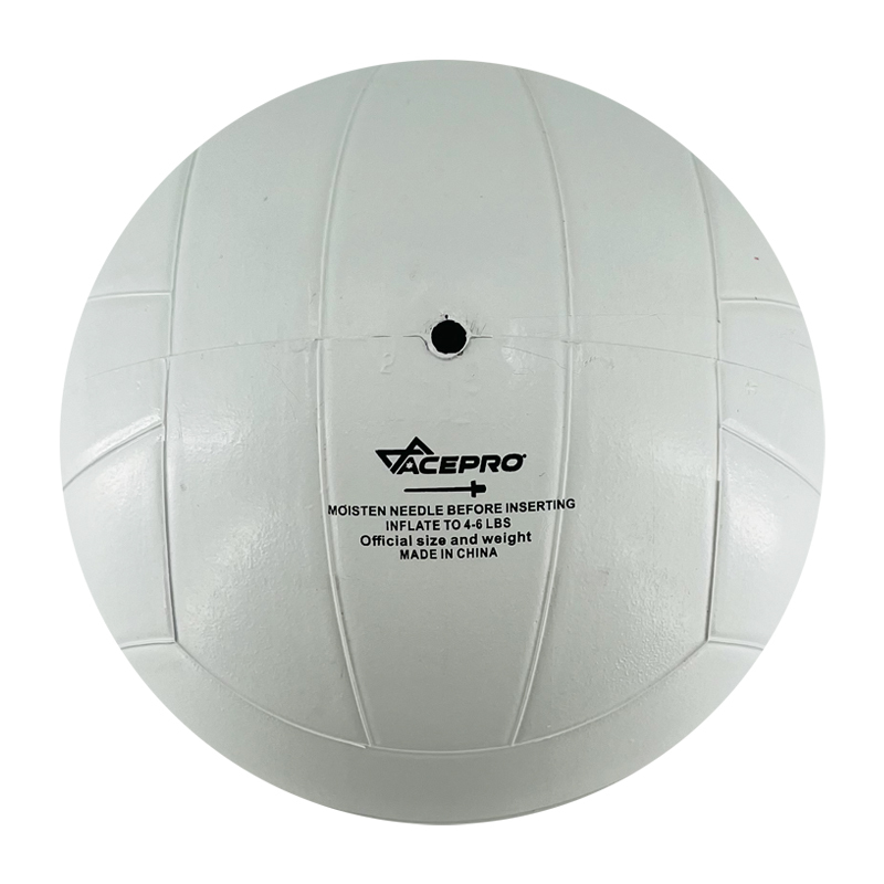 White Rubber volleyball ball 