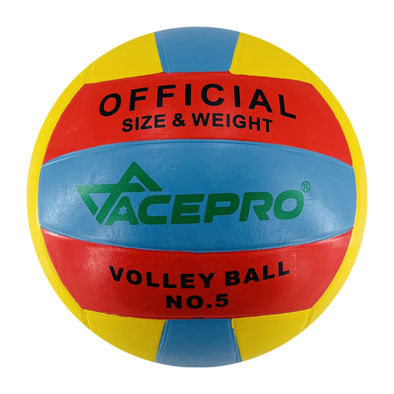 Colorful rubber volleyball 