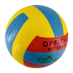 Colorful rubber volleyball 