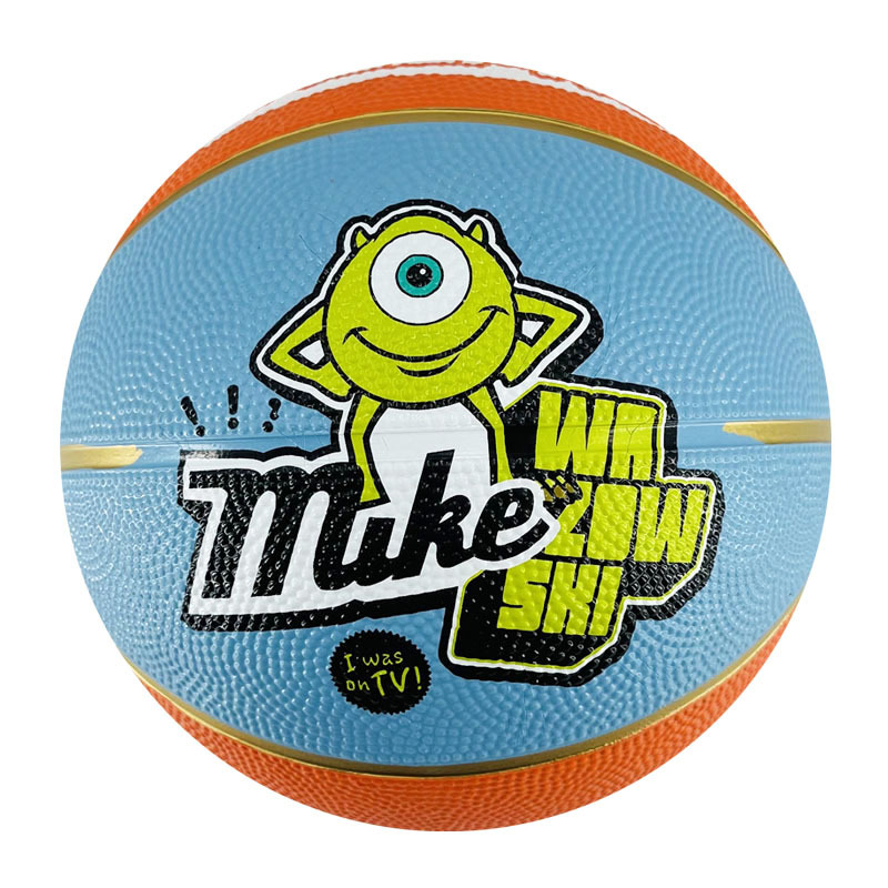 Rubber basket custom printed basketball 