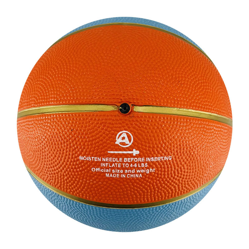 Rubber basket custom printed basketball 