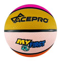 Mini rubber basketball for kids 