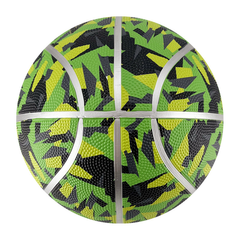 Colorful rubber size 7 basketball