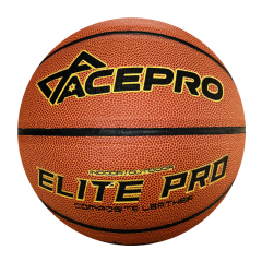 Hot selling cheap leather basketball ball
