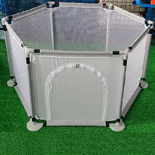 Baby Playpen 6-Panel Portable Play Yard Playpen with Breathable Mesh,Washable, Outdoor Play