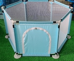 Baby Playpen 6-Panel Portable Play Yard Playpen with Breathable Mesh,Washable, Outdoor Play