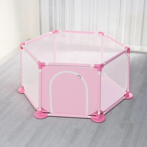 Baby Playpen 6-Panel Portable Play Yard Playpen with Breathable Mesh,Washable, Outdoor Play