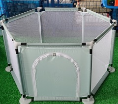 Baby Playpen 6-Panel Portable Play Yard Playpen with Breathable Mesh,Washable, Outdoor Play