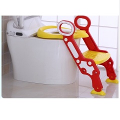 Baby Potty Training Toilet Seat with Non-Slip Step Stool Ladder Sturdy and Non-Slip Wide Steps