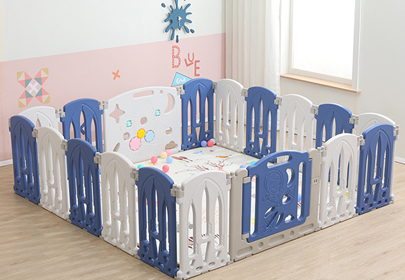 Safety plastic baby playpen